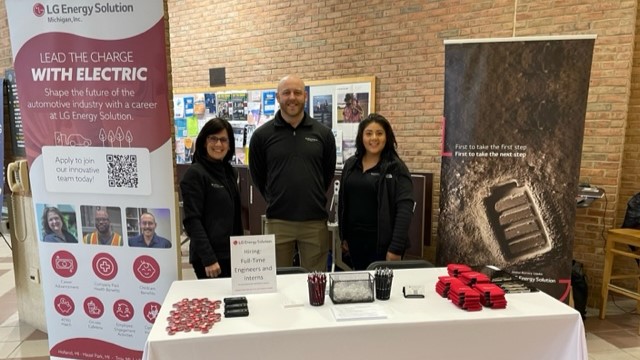 LG Energy Solution Michigan participating in the 2023 University Career Fair.