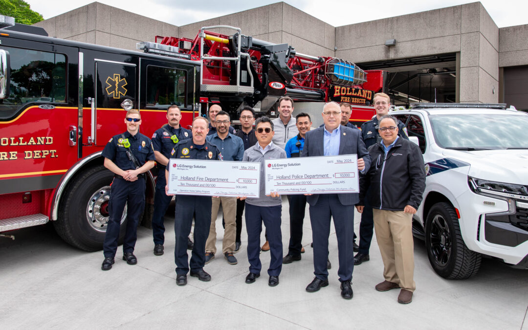 LG Energy Solution Michigan, Inc. Partners with Local Fire and Police Departments to Support Community Members