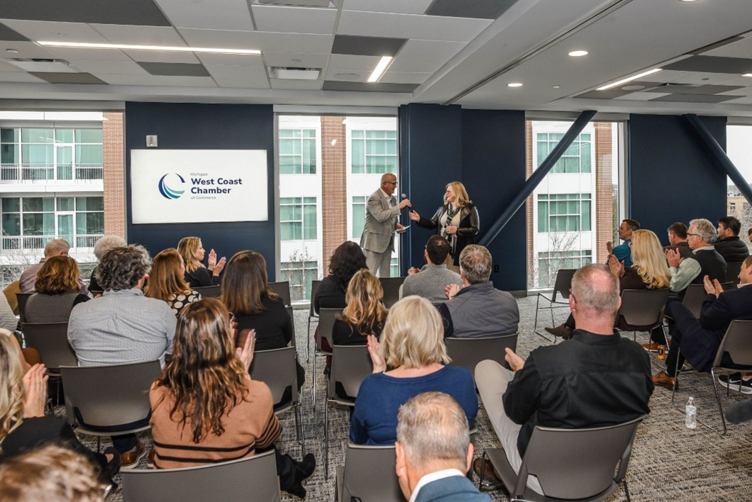The Grand Opening Ribbon Cutting Ceremony for West Coast Chamber’s Innovation Center
(Source: Michigan West Coast Chamber of Commerce LinkedIn)